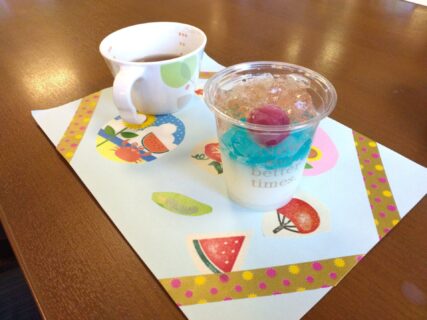 【手作りおやつレク】ゼリーとランチョンマット作成～岡山ケアセンターデイサービス～