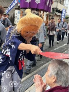 素隠居と共に五穀豊穣を祈って~両備ヘルシーケア浜町