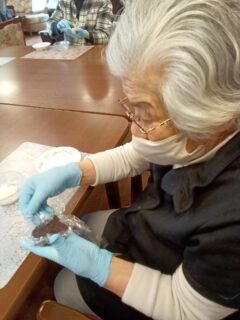 ぼた餅をつくろう~岡山ケアセンターデイサービス~